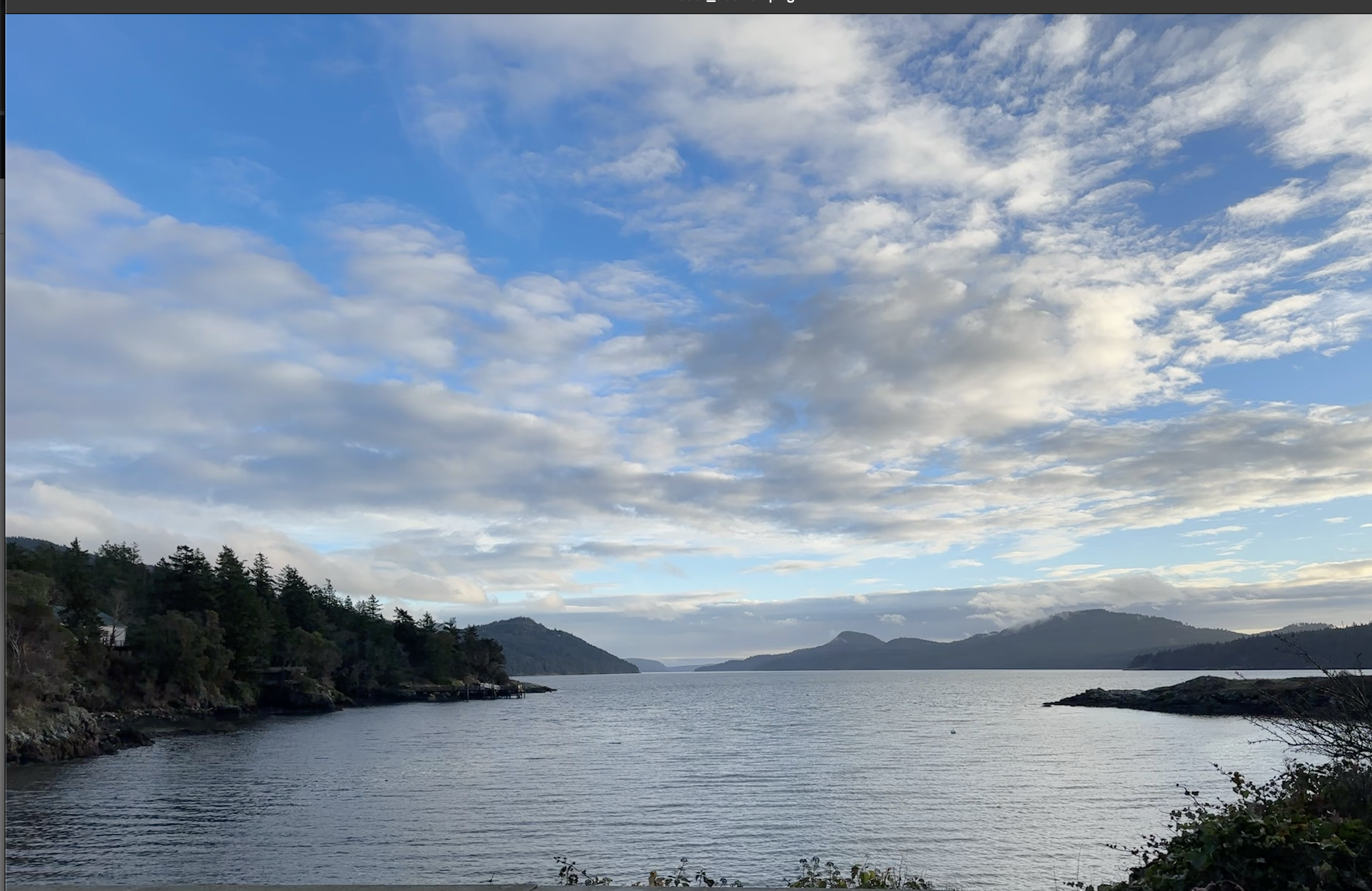 The East Sound on Orcas